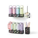 Linidcoud Magnetic Cup Holder Wall Mount Carbon Steel 8 Cup-0