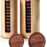 AFOROEOA Mason Jar Lid Organizer Bamboo Space Saving Design-0