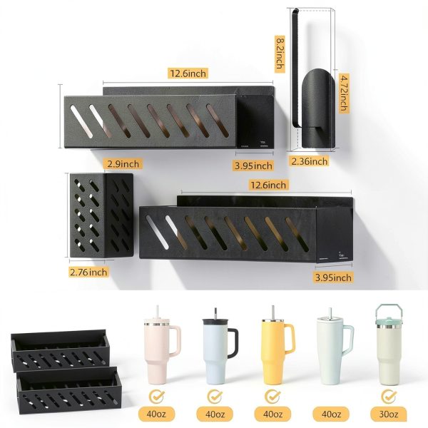 Wolera Magnetic Cup Holder Iron Organizer Kitchen Storage-2