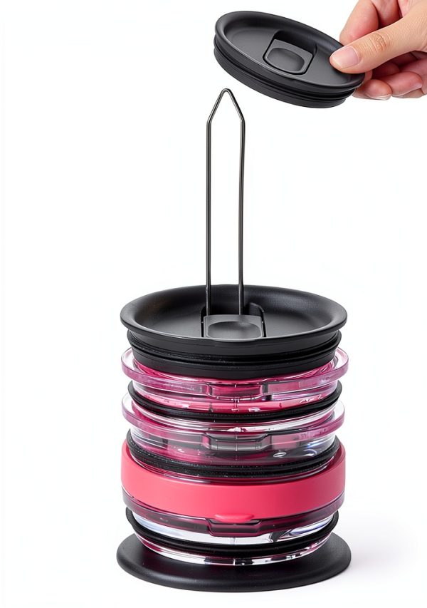 ELYPRO Tumbler Lid Organizer Collapsible Steel Kitchen-0