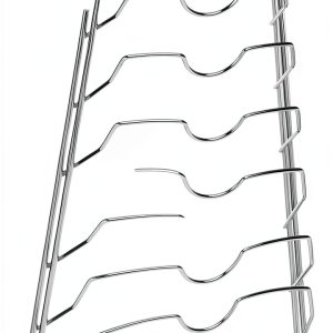 Pot Lid Holder Organize It All Metal Wire Kitchen Cabinet-0