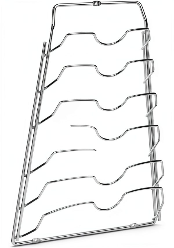 Pot Lid Holder Organize It All Metal Wire Kitchen Cabinet-0