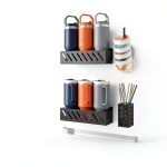 Wolera Magnetic Cup Holder Iron Organizer Kitchen Storage-0