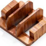 Pot Lid Holder Bamboo Kunovo Washable Kitchen Organizer-0