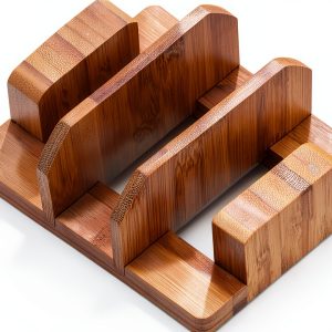 Pot Lid Holder Bamboo Kunovo Washable Kitchen Organizer-0