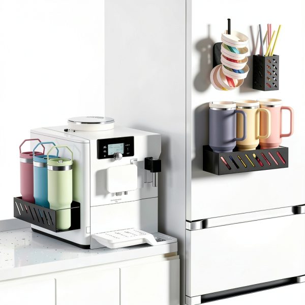 Wolera Magnetic Cup Holder Iron Organizer Kitchen Storage-3