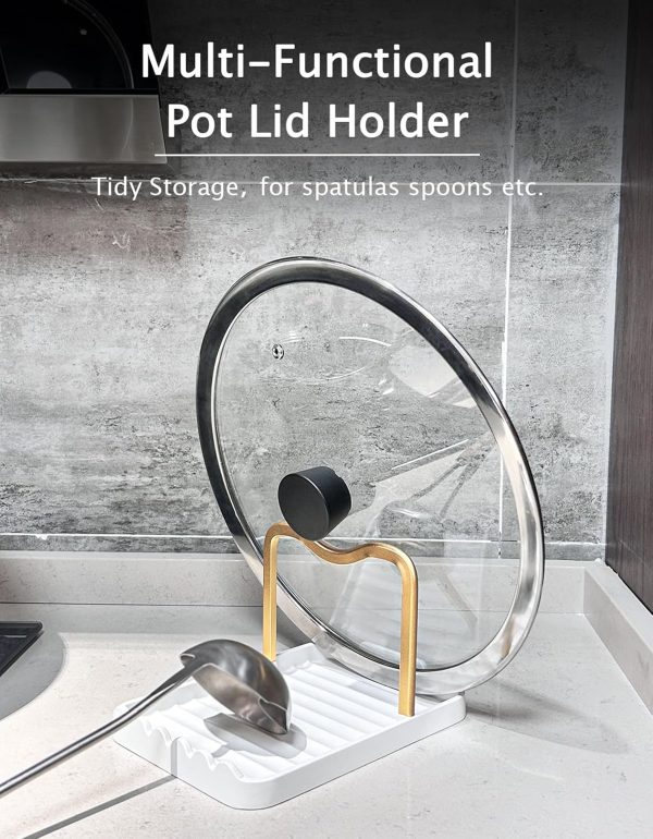 Pot Lid Holder CHANNICORNER Aluminum Alloy Modern Kitchen-3