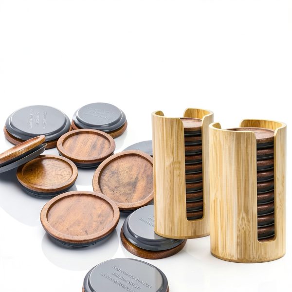 AFOROEOA Mason Jar Lid Organizer Bamboo Space Saving Design-6