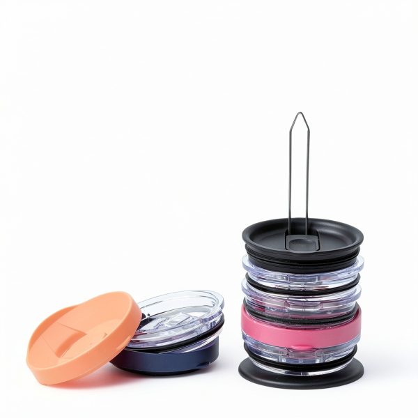 ELYPRO Tumbler Lid Organizer Collapsible Steel Kitchen-8