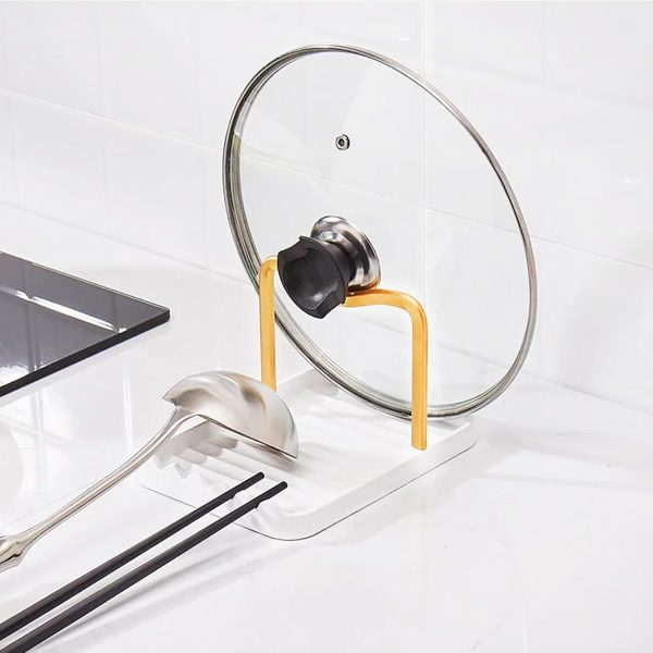 Pot Lid Holder CHANNICORNER Aluminum Alloy Modern Kitchen-2