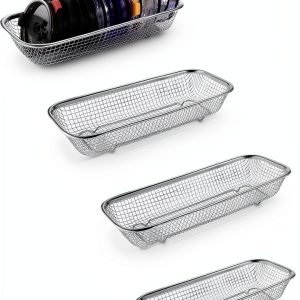 Yoku Made Stainless Steel Lid Holder Basket Kitchen-0