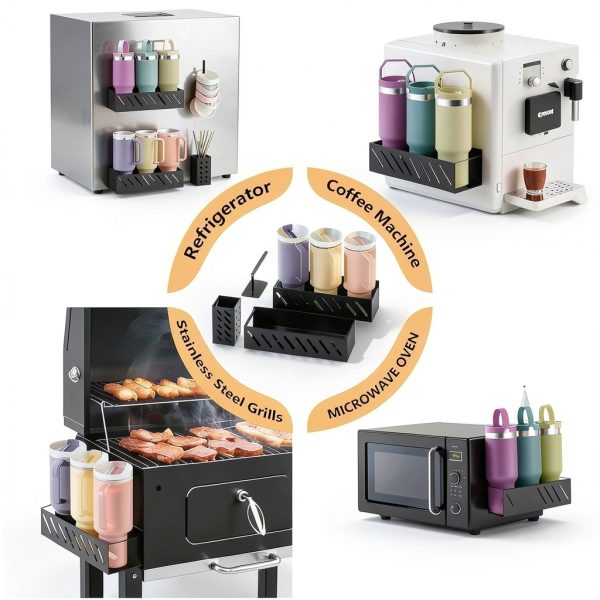 Wolera Magnetic Cup Holder Iron Organizer Kitchen Storage-5