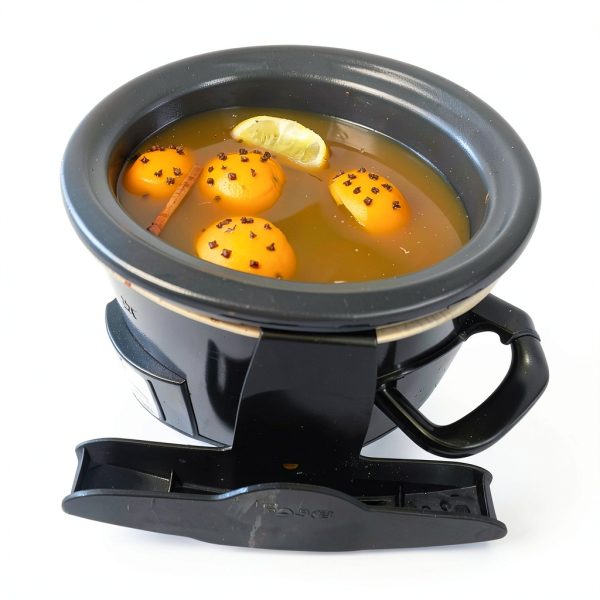 Lid Pocket Lid Holder Plastic Round Black Slow Cooker-6