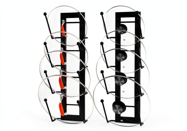 Cisily Pot Lid Holder Adjustable Metal Kitchen Organizer-0