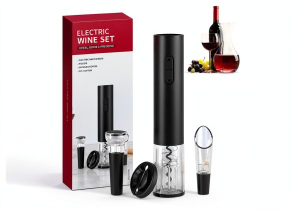 Rikuy Electric Wine Bottle Opener Kit-0