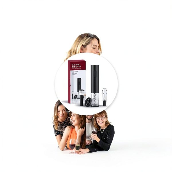 Rikuy Electric Wine Bottle Opener Kit-5