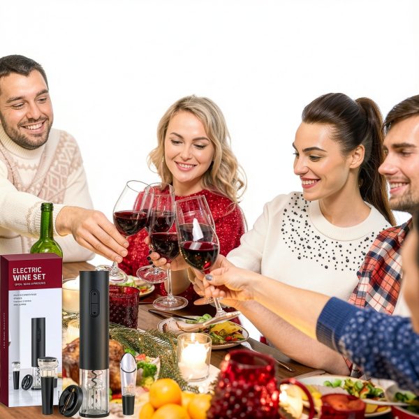 Rikuy Electric Wine Bottle Opener Kit-4