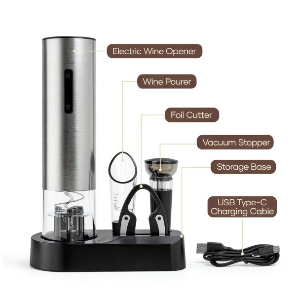 Electric Wine Opener 6-in-1 Gift Set Vintner-4
