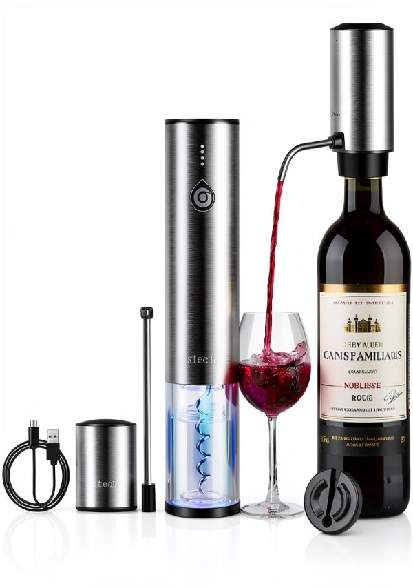 Bsteciar Electric Wine Bottle Opener Stainless Steel-0