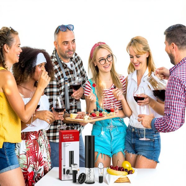 Rikuy Electric Wine Bottle Opener Kit-6