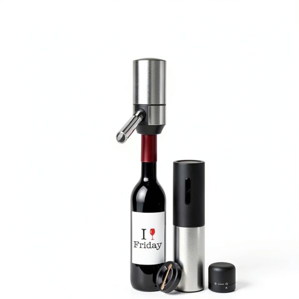 Electric Wine Bottle Opener Rocyis Stainless Steel Set-5
