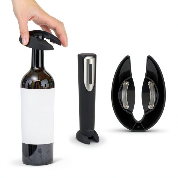 Electric Wine Opener Brookstone Aluminum-1