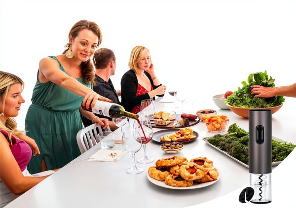 Yiizy Automatic Wine Opener Aluminum Gray Design-6