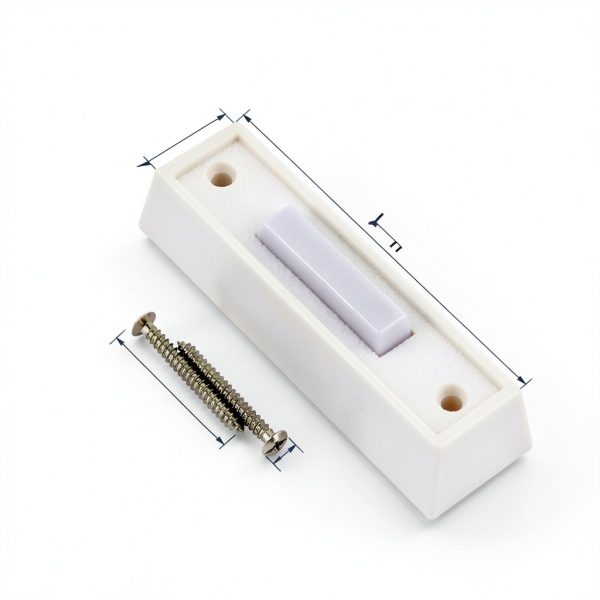 Lighted Doorbell Button Abvsdu LED White Plastic 2in Push Button-0