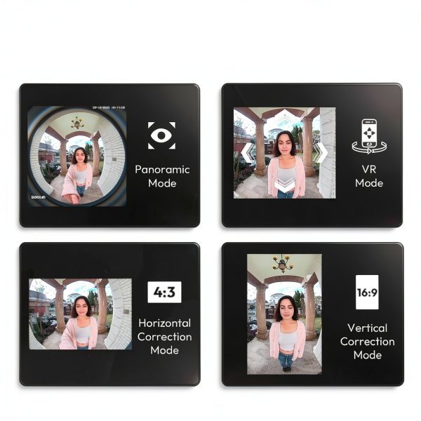 BOTSLAB 5MP Wireless Video Doorbell Camera,180° Head-to-Toe View, AI Motion Detection, VR Mode, Battery or Wired Powered, Easy Installation, Weatherproof, No Monthly Fee, 2.4GHz WiFi-6