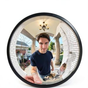 BOTSLAB 5MP Wireless Video Doorbell Camera,180° Head-to-Toe View, AI Motion Detection, VR Mode, Battery or Wired Powered, Easy Installation, Weatherproof, No Monthly Fee, 2.4GHz WiFi-1