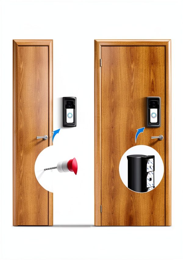 Anti-Theft Video Doorbell Mount ZHANDEYUA 360° Adjustable No-Drill-3