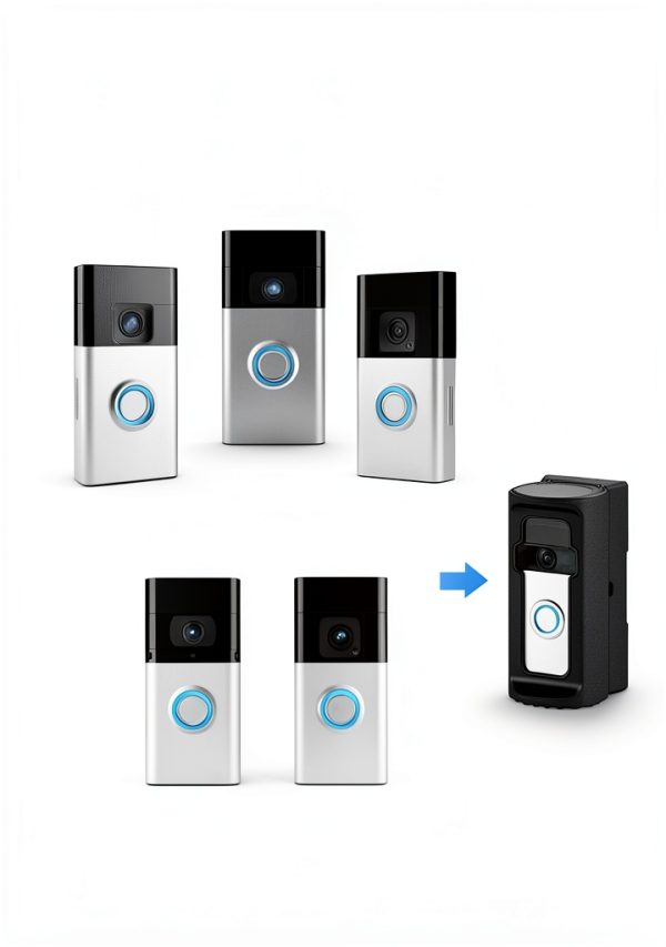 Anti-Theft Video Doorbell Mount ZHANDEYUA 360° Adjustable No-Drill-1