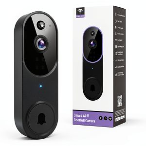 1080P Wireless Video Doorbell Camera M20-V2 Black Human Detection-0
