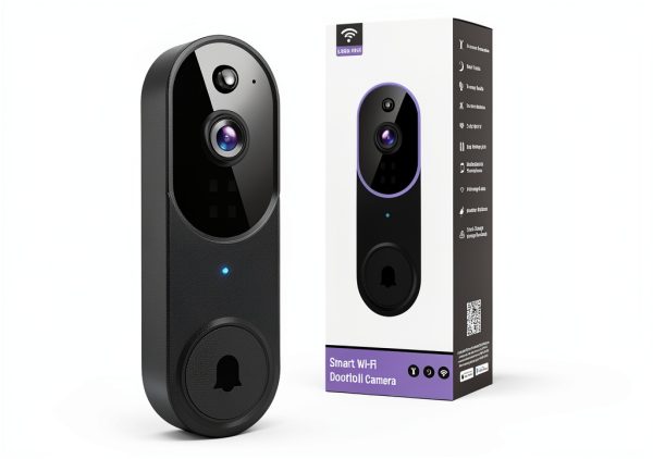 1080P Wireless Video Doorbell Camera M20-V2 Black Human Detection-0