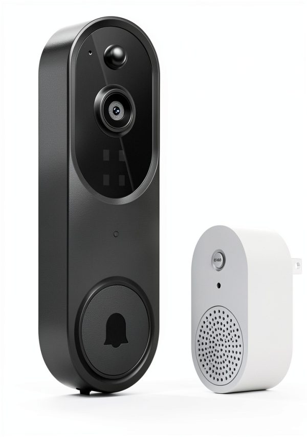 1080p Video Doorbell Camera M50 Black Wireless with AI Detection-7