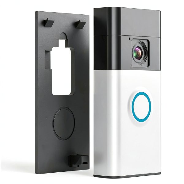 LOCKA Adhesive Video Doorbell Mount for Ring Battery No-Drill Bracket-0
