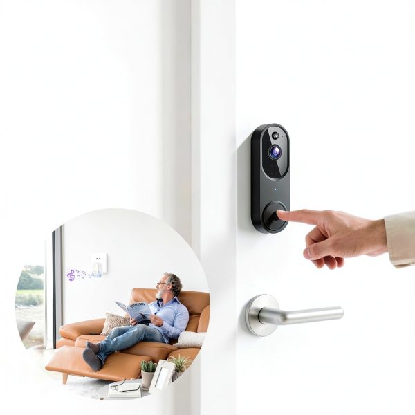 Wireless Wi-Fi Video Doorbell Camera M50 with AI Motion Detection-6